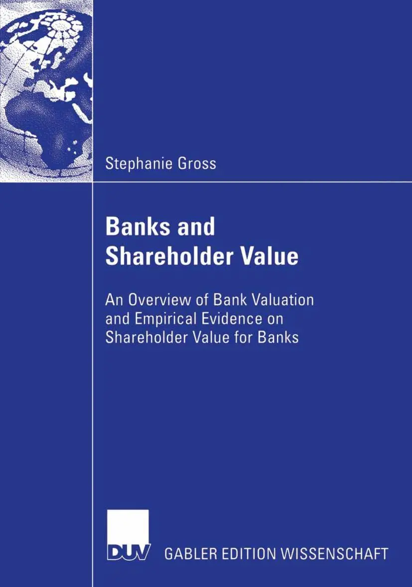 Cover: 9783835004337 | Banks and Shareholder Value | Stephanie Gross | Taschenbuch | Englisch