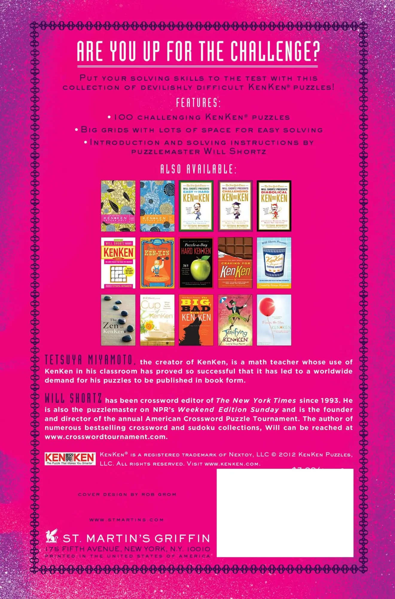 Rückseite: 9781250004437 | Will Shortz Presents the Dangerous Book of Kenken | Tetsuya Miyamoto