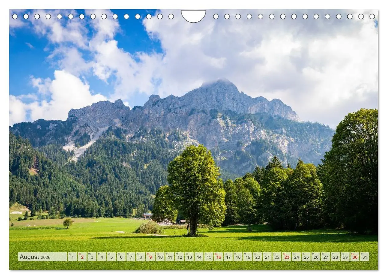 Bild: 9783457294437 | Urlaub im Tannheimer Tal (Wandkalender 2026 DIN A4 quer), CALVENDO...