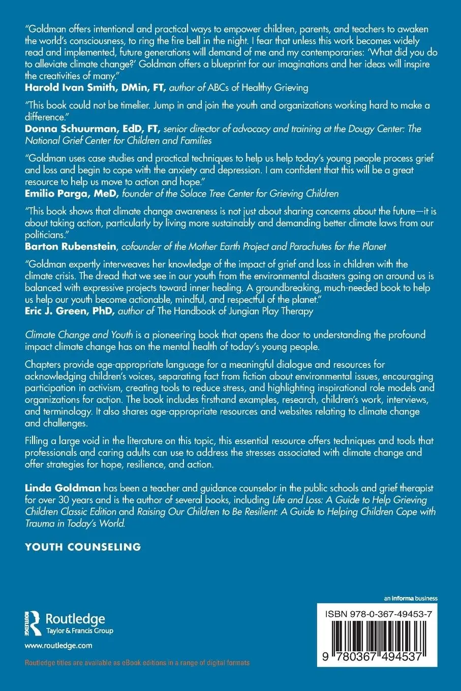 Rückseite: 9780367494537 | Climate Change and Youth | Turning Grief and Anxiety into Activism