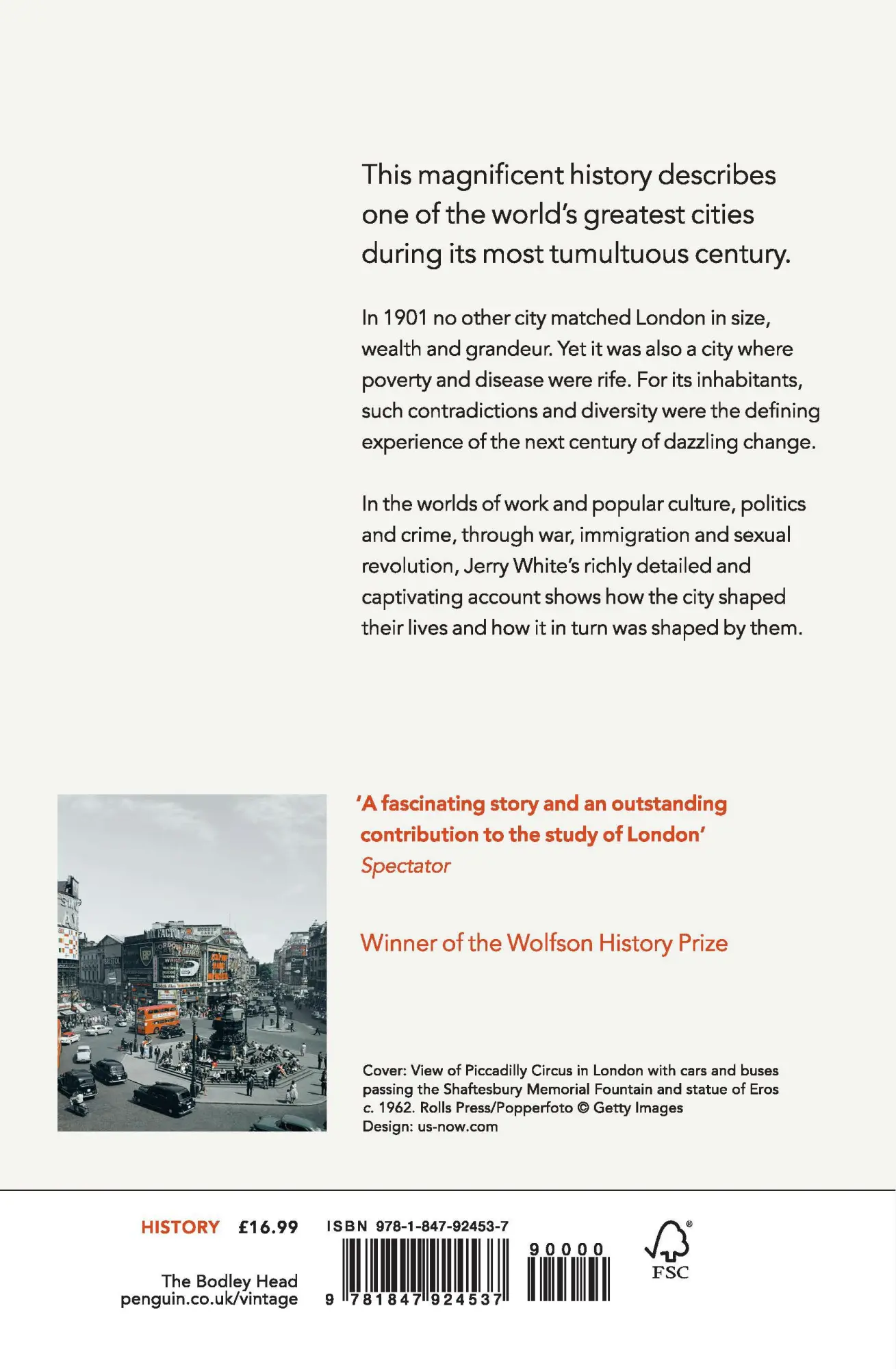 Rückseite: 9781847924537 | London in the Twentieth Century | Jerry White | Taschenbuch | Englisch