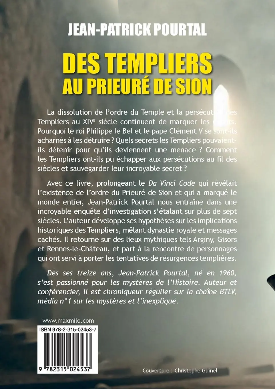 Rückseite: 9782315024537 | Des Templiers au Prieuré de Sion | Jean-Patrick Pourtal | Taschenbuch