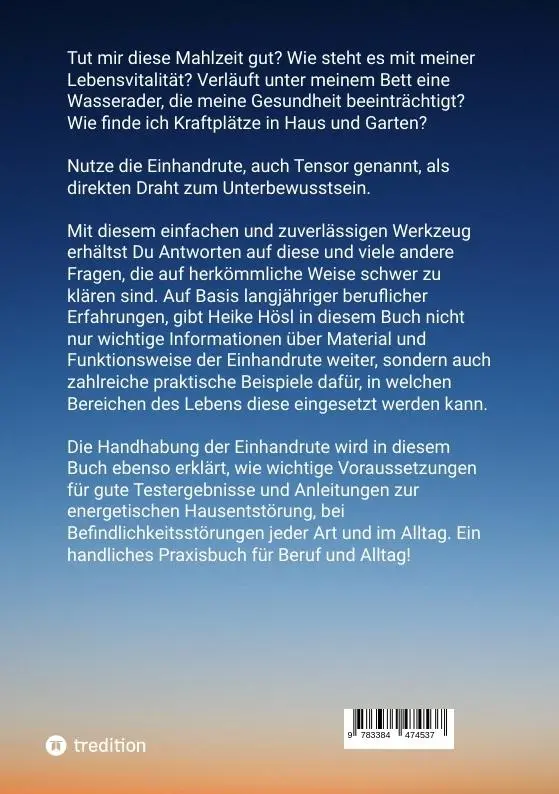 Rückseite: 9783384474537 | Einhandrute und Tensor | Heike Hösl | Taschenbuch | 96 S. | Deutsch