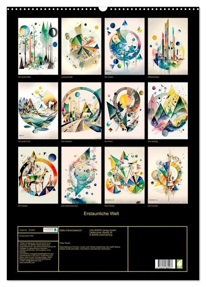 Bild: 9783435884537 | Erstaunliche Welt (Wandkalender 2025 DIN A2 hoch), CALVENDO...
