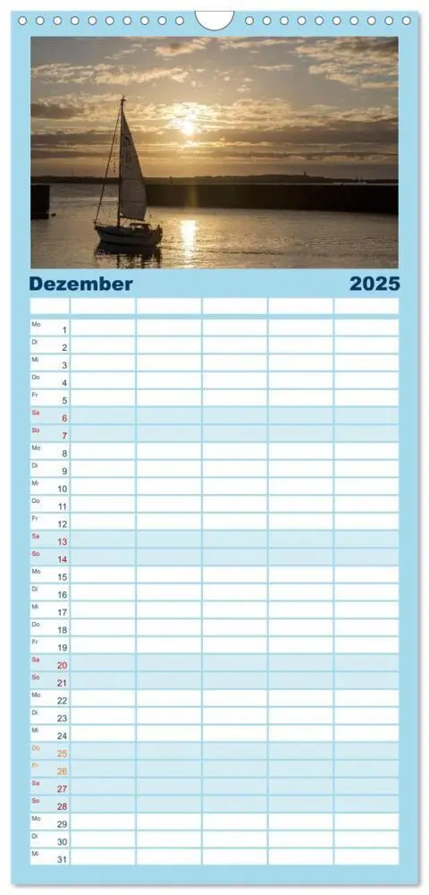 Bild: 9783457114537 | Familienplaner 2025 - Helgoland - idyllische Nordseeinsel mit 5...