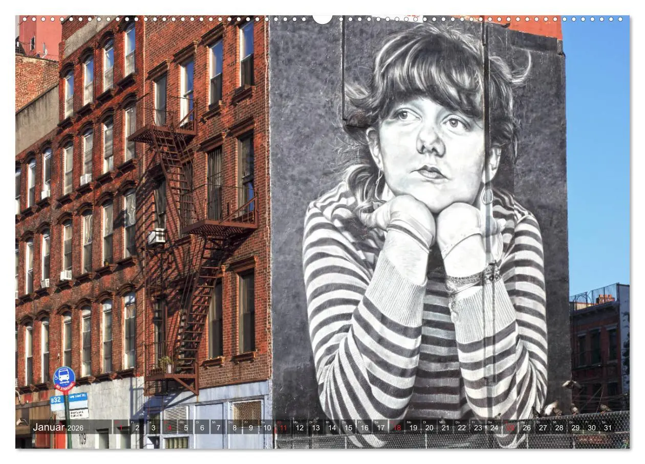 Bild: 9783457734537 | Straßenkunst in New York - Graffiti und Murals (Wandkalender 2026...
