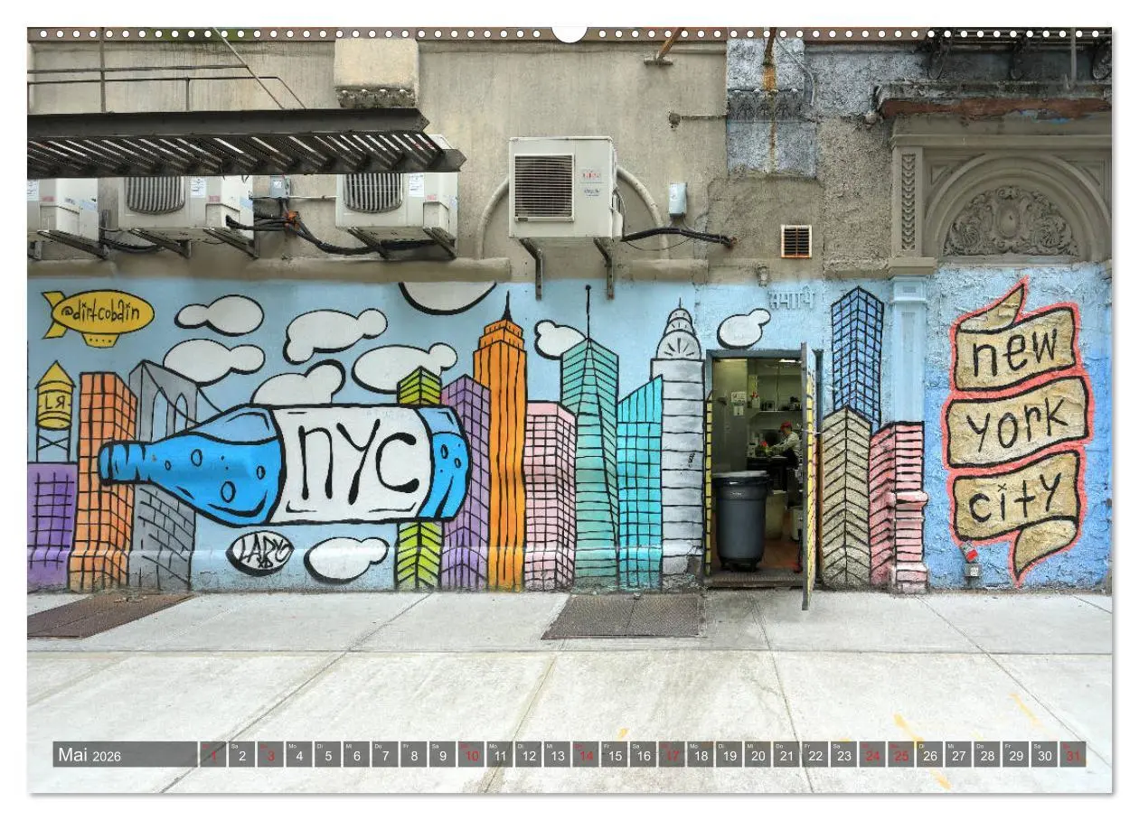 Bild: 9783457734537 | Straßenkunst in New York - Graffiti und Murals (Wandkalender 2026...