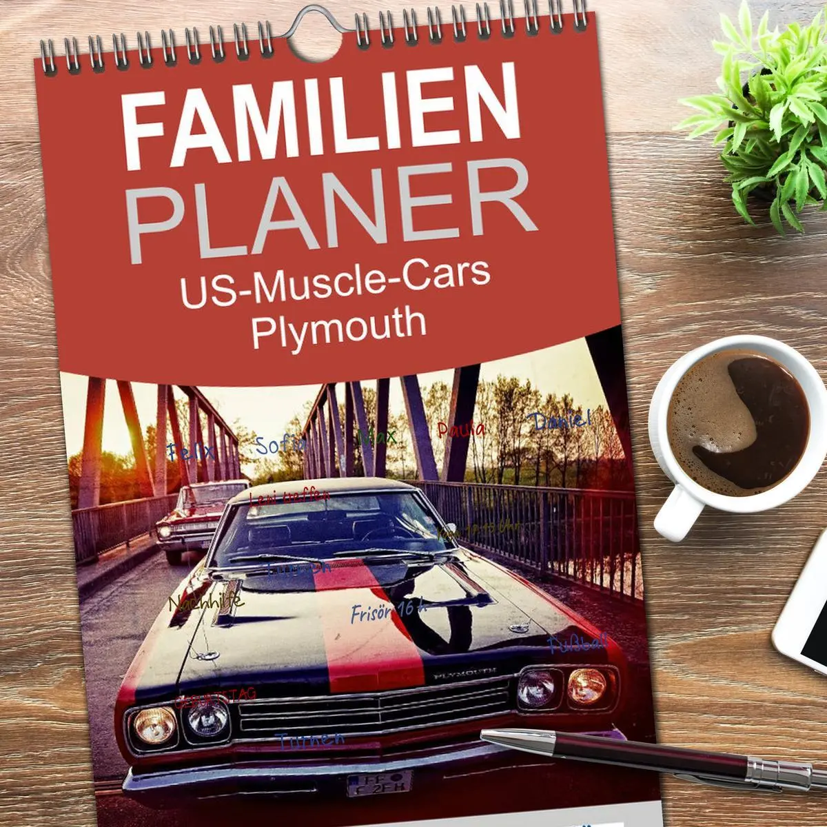 Bild: 9783516514537 | Familienplaner 2026 - US-Muscle-Cars - Plymouth mit 5 Spalten...