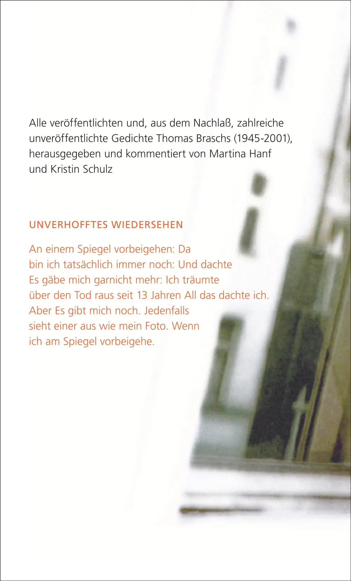 Rückseite: 9783518424537 | »Die nennen das Schrei« | Gesammelte Gedichte | Thomas Brasch | Buch