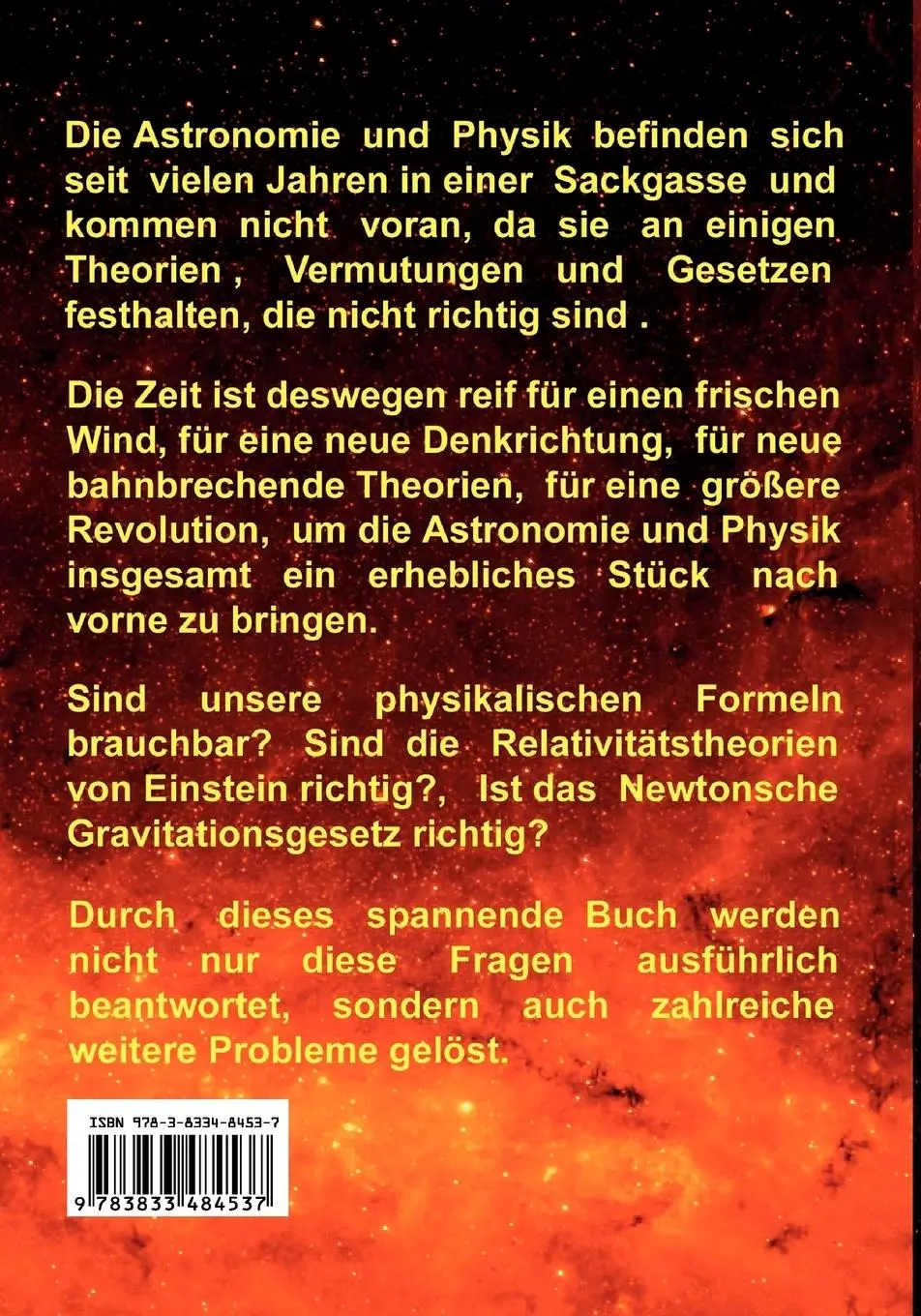 Rückseite: 9783833484537 | Revolution der Astronomie und Physik, Meine Theorien | Bahram Bahrami