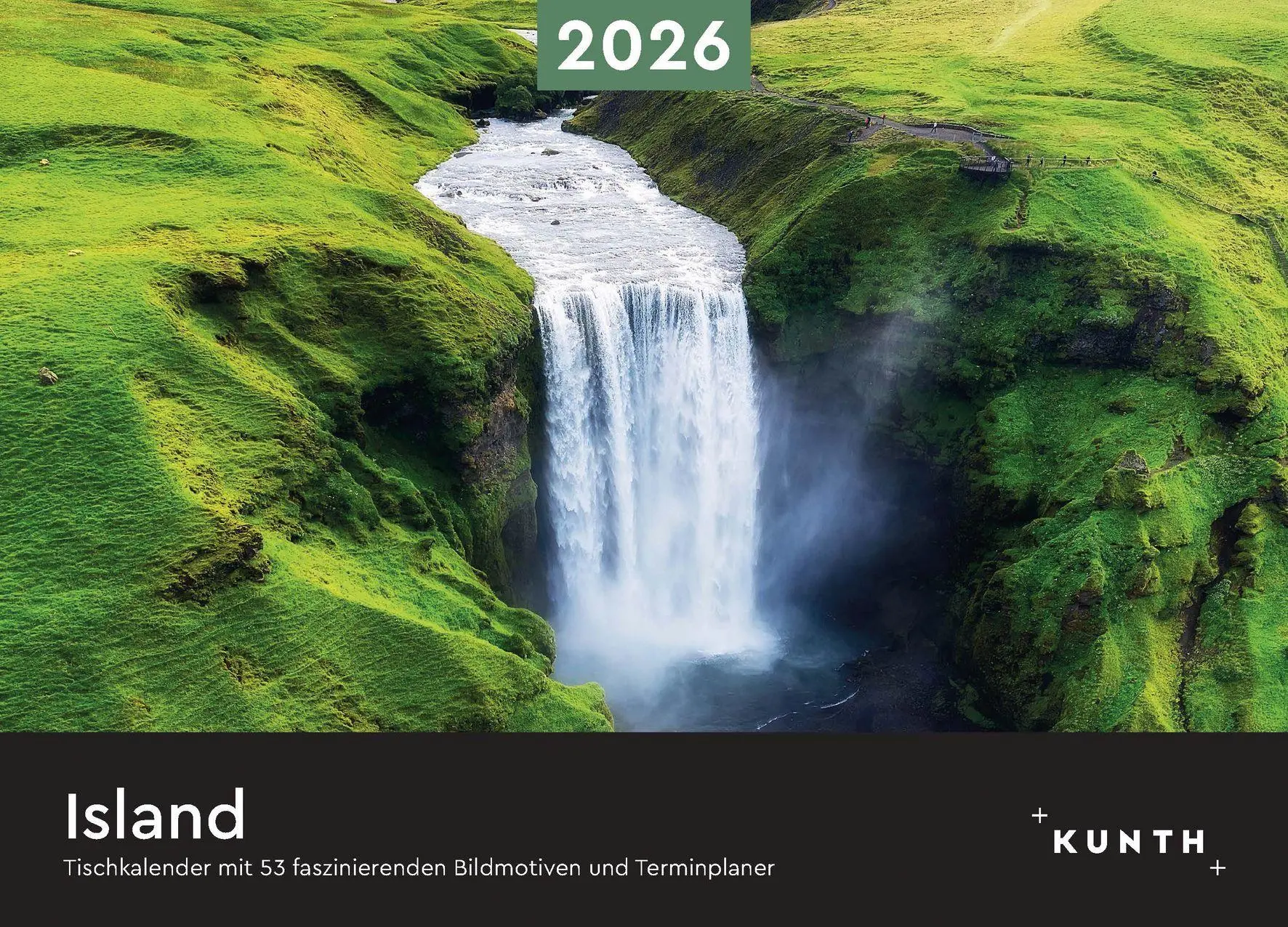 Cover: 9783965914537 | Island - KUNTH Tischkalender 2026 | Kalender | 54 S. | Deutsch | 2026
