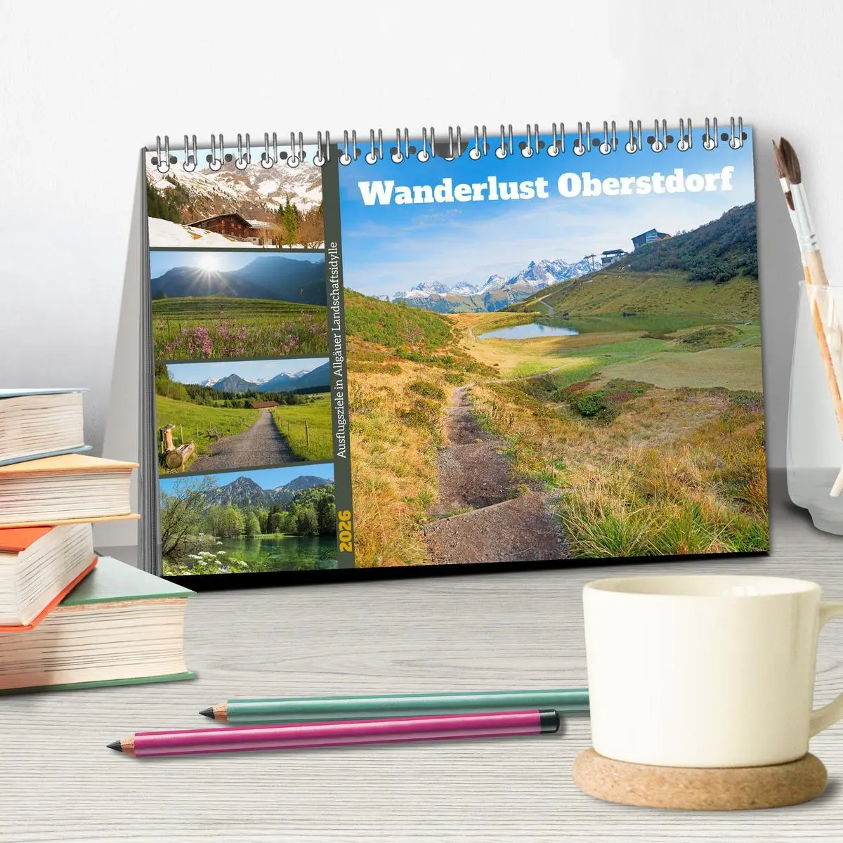 Bild: 9783457274637 | Wanderlust Oberstdorf (Tischkalender 2026 DIN A5 quer), CALVENDO...