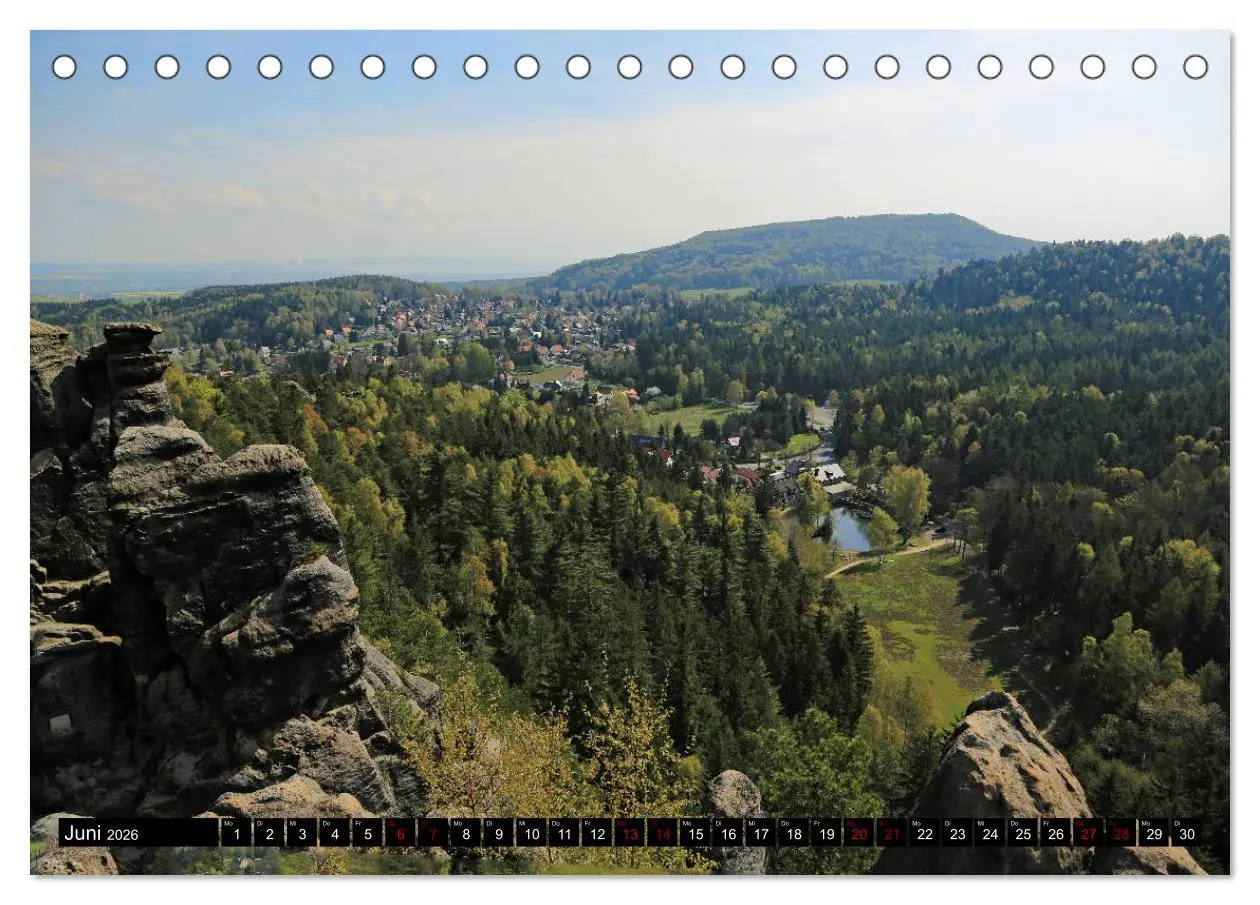 Bild: 9783457894637 | Das Zittauer Gebirge - (Tischkalender 2026 DIN A5 quer), CALVENDO...