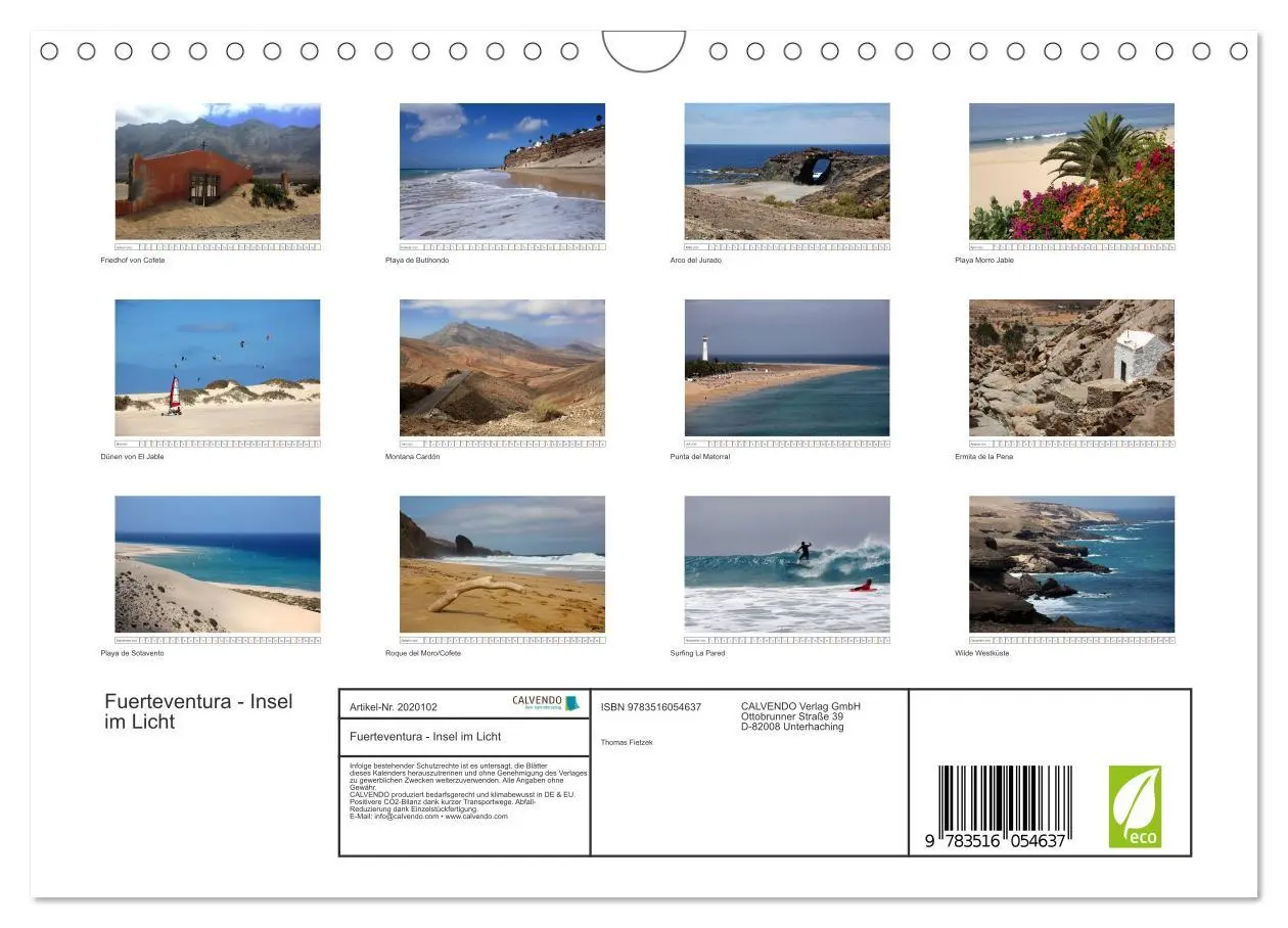 Bild: 9783516054637 | Fuerteventura - Insel im Licht (Wandkalender 2026 DIN A4 quer),...