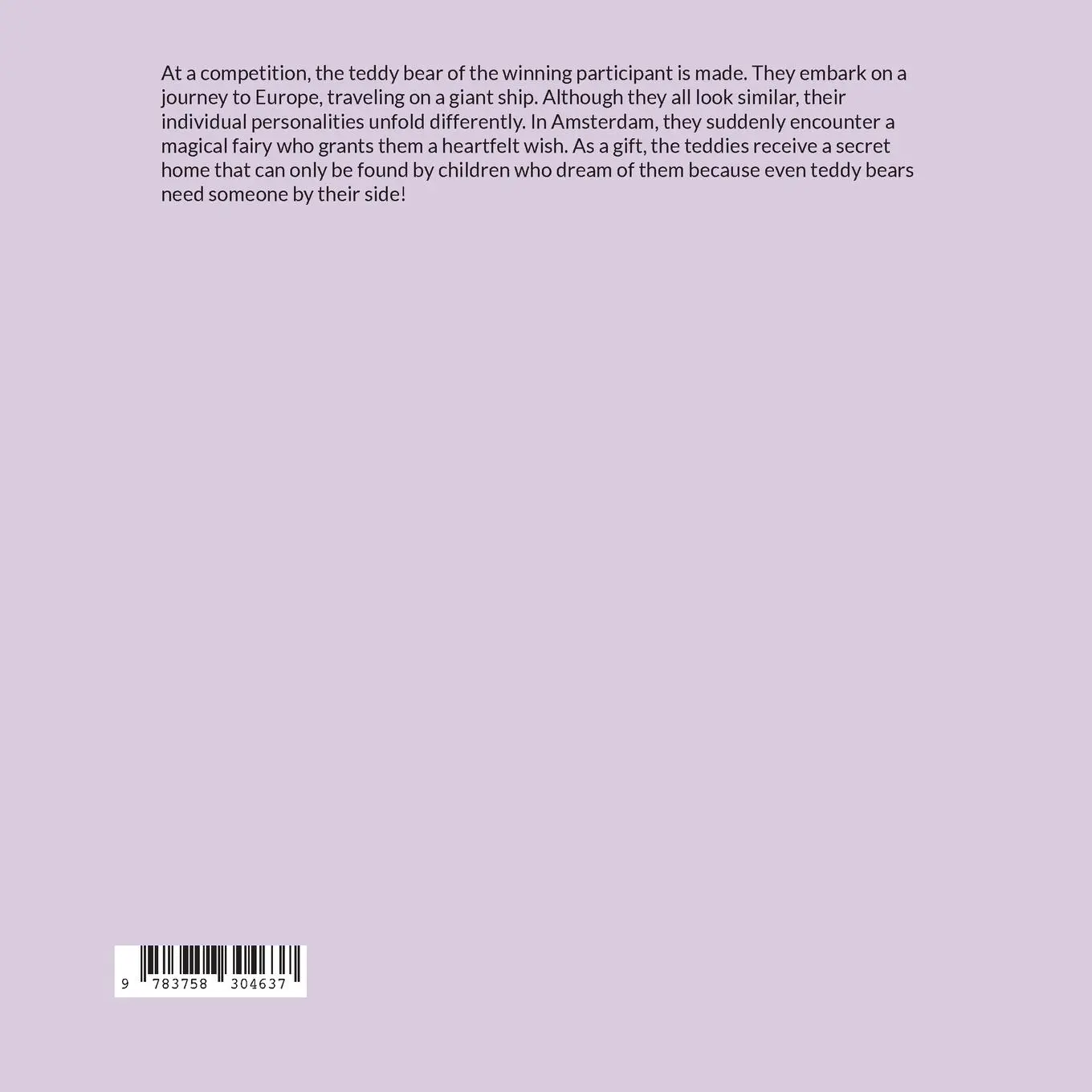 Rückseite: 9783758304637 | The home of teddy bears | René Burkhard (u. a.) | Taschenbuch | 2023