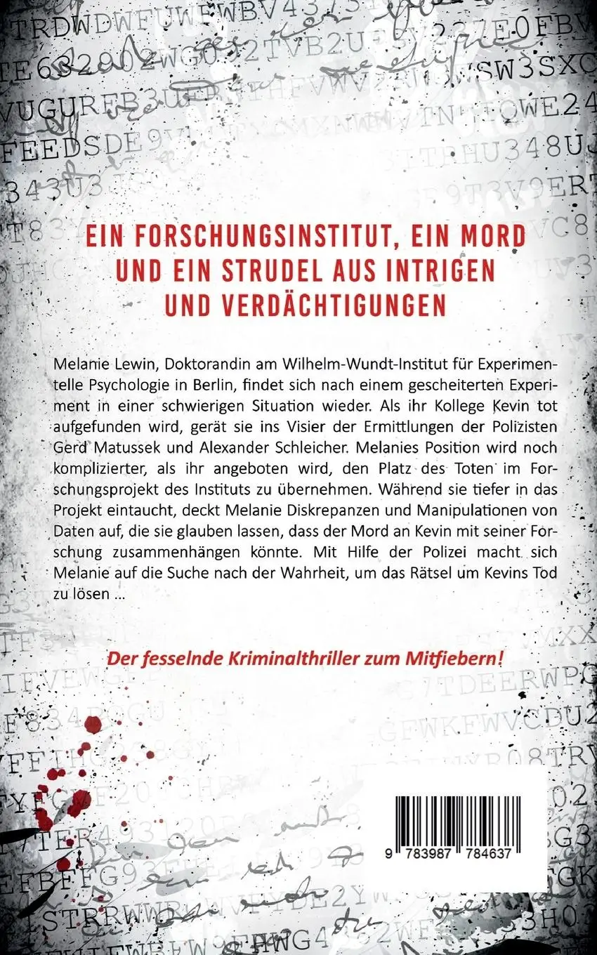 Rückseite: 9783987784637 | Das Experiment | Hypothese des Todes | Toni Alexander Ihme | Buch