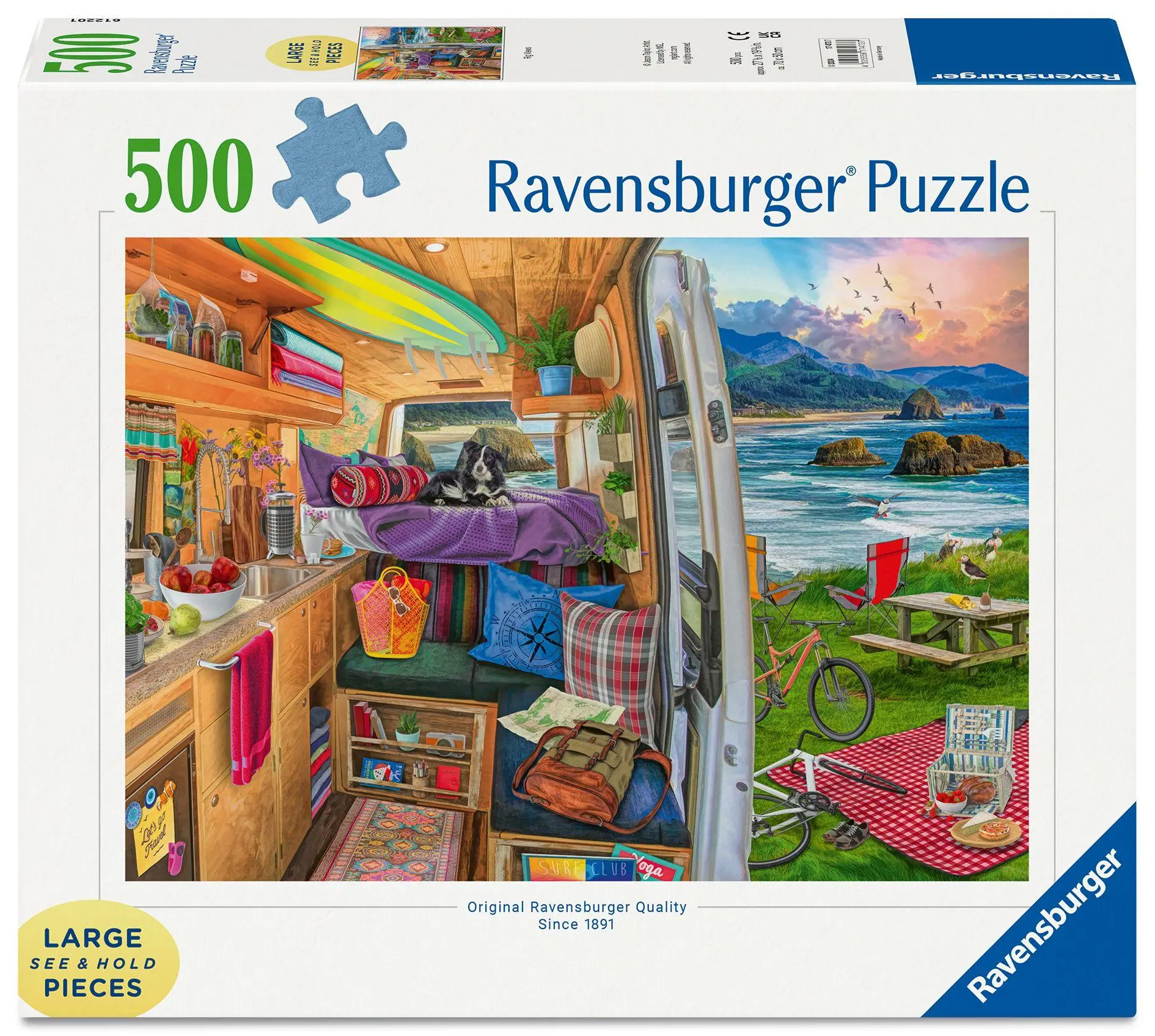 Cover: 4005556174737 | Erwachsenenpuzzle 500 Large Pieces - Beim Camping | Large Pieces