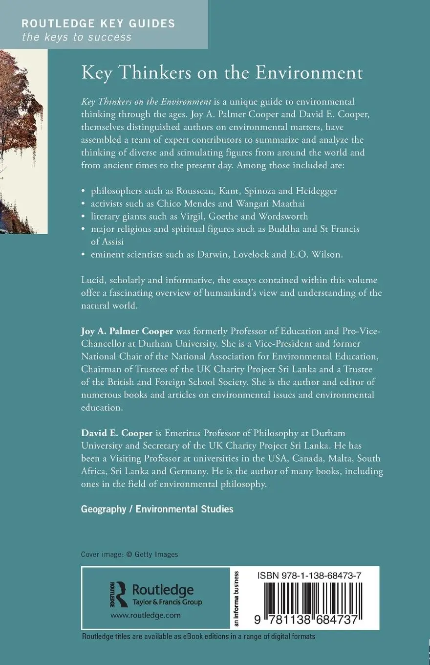 Rückseite: 9781138684737 | Key Thinkers on the Environment | Joy A. Palmer Cooper (u. a.) | Buch