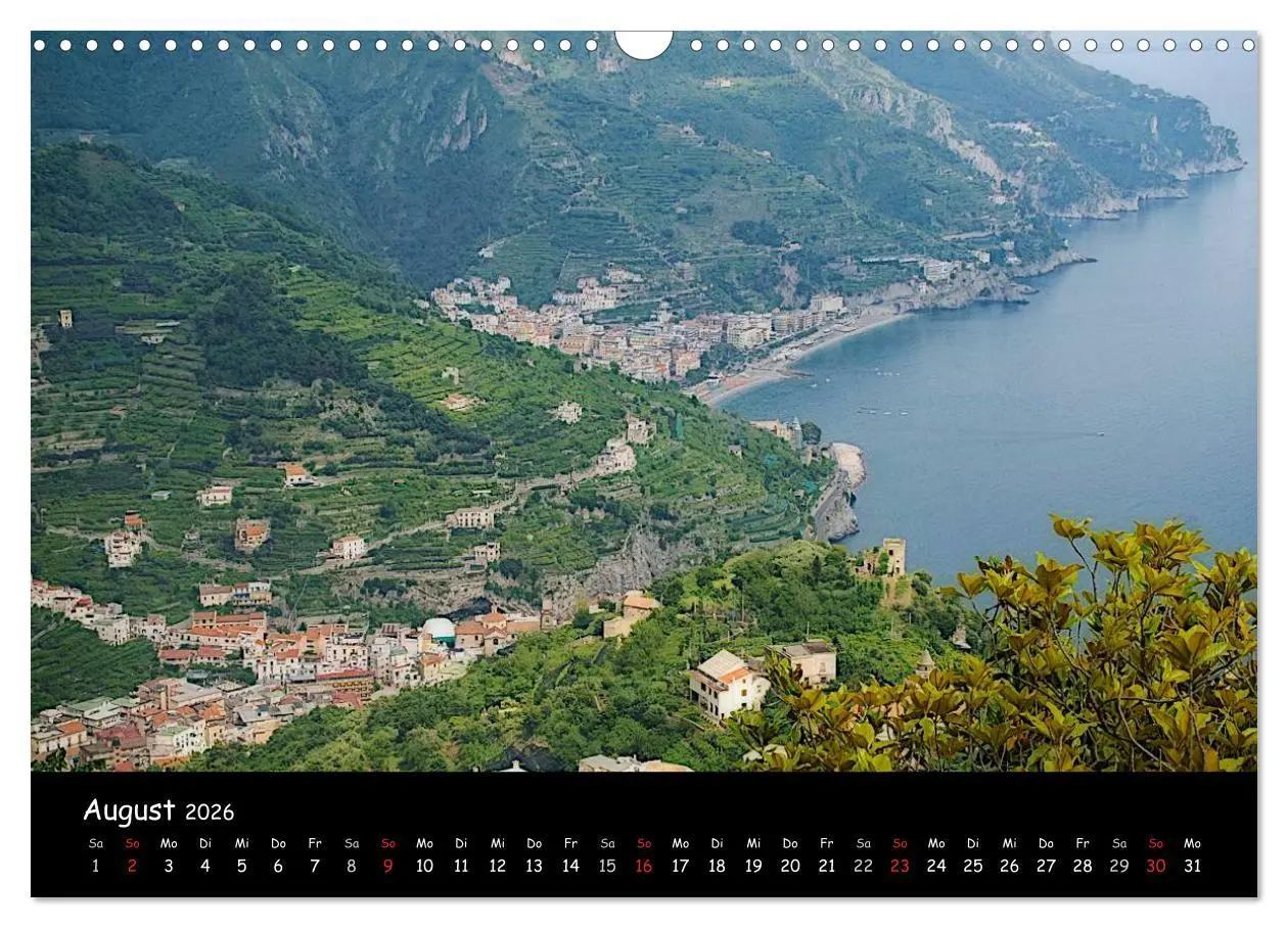 Bild: 9783516114737 | Amalfiküste 2026 (Wandkalender 2026 DIN A3 quer), CALVENDO...