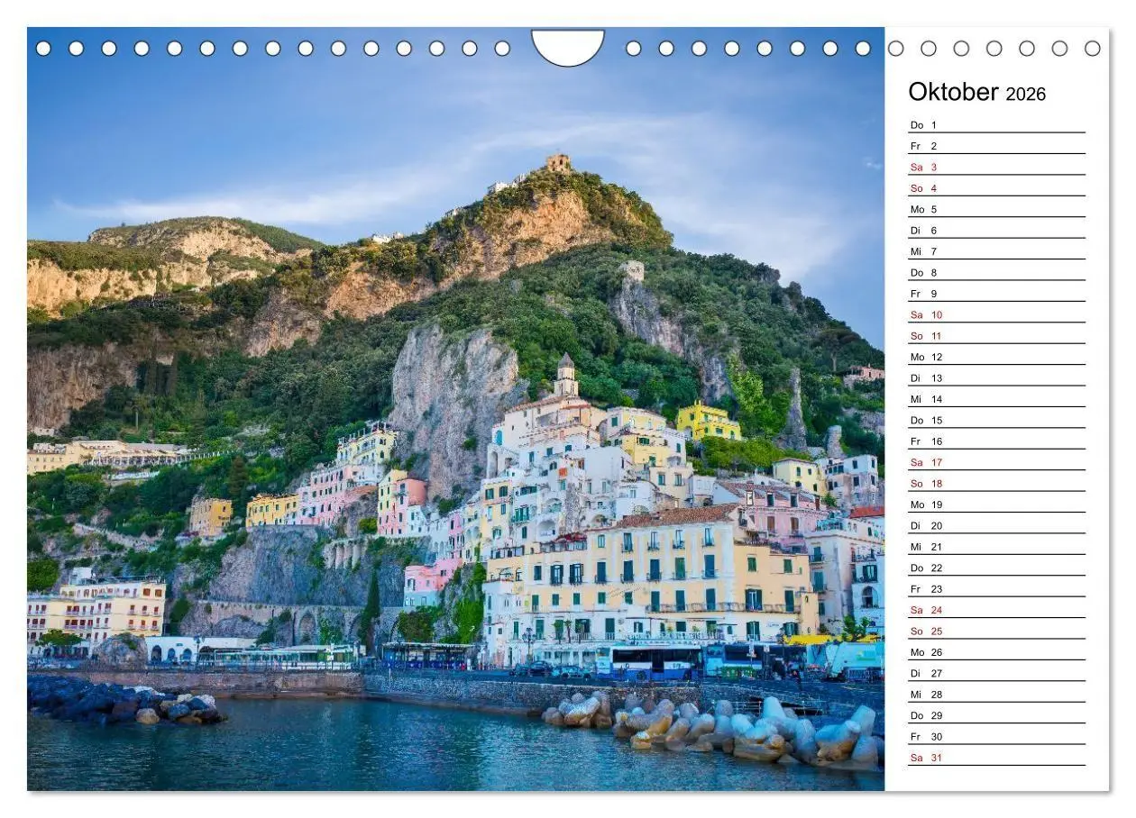Bild: 9783516734737 | Amalfiküste - Der Planer (Wandkalender 2026 DIN A4 quer), CALVENDO...