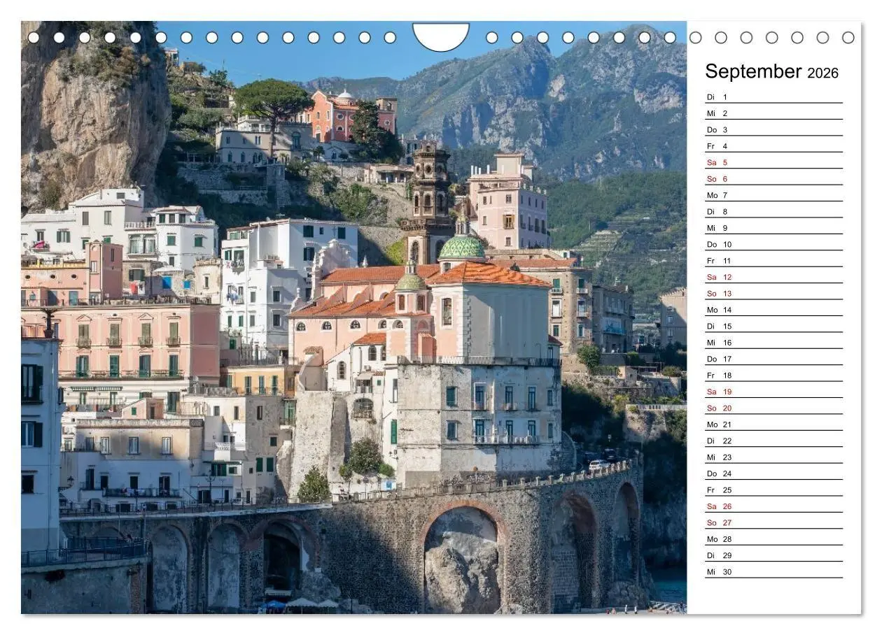Bild: 9783516734737 | Amalfiküste - Der Planer (Wandkalender 2026 DIN A4 quer), CALVENDO...