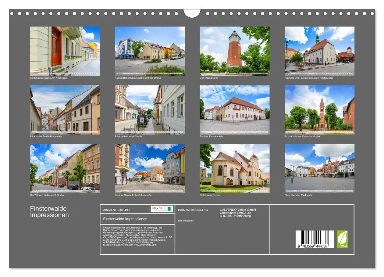 Bild: 9783569444737 | Finsterwalde Impressionen (Wandkalender 2027 DIN A3 quer), CALVENDO...