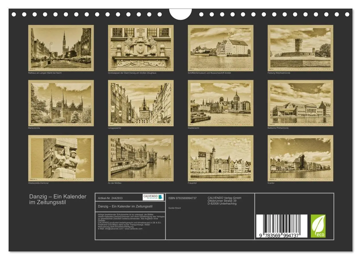 Bild: 9783569994737 | Danzig - Ein Kalender im Zeitungsstil (Wandkalender 2027 DIN A4...