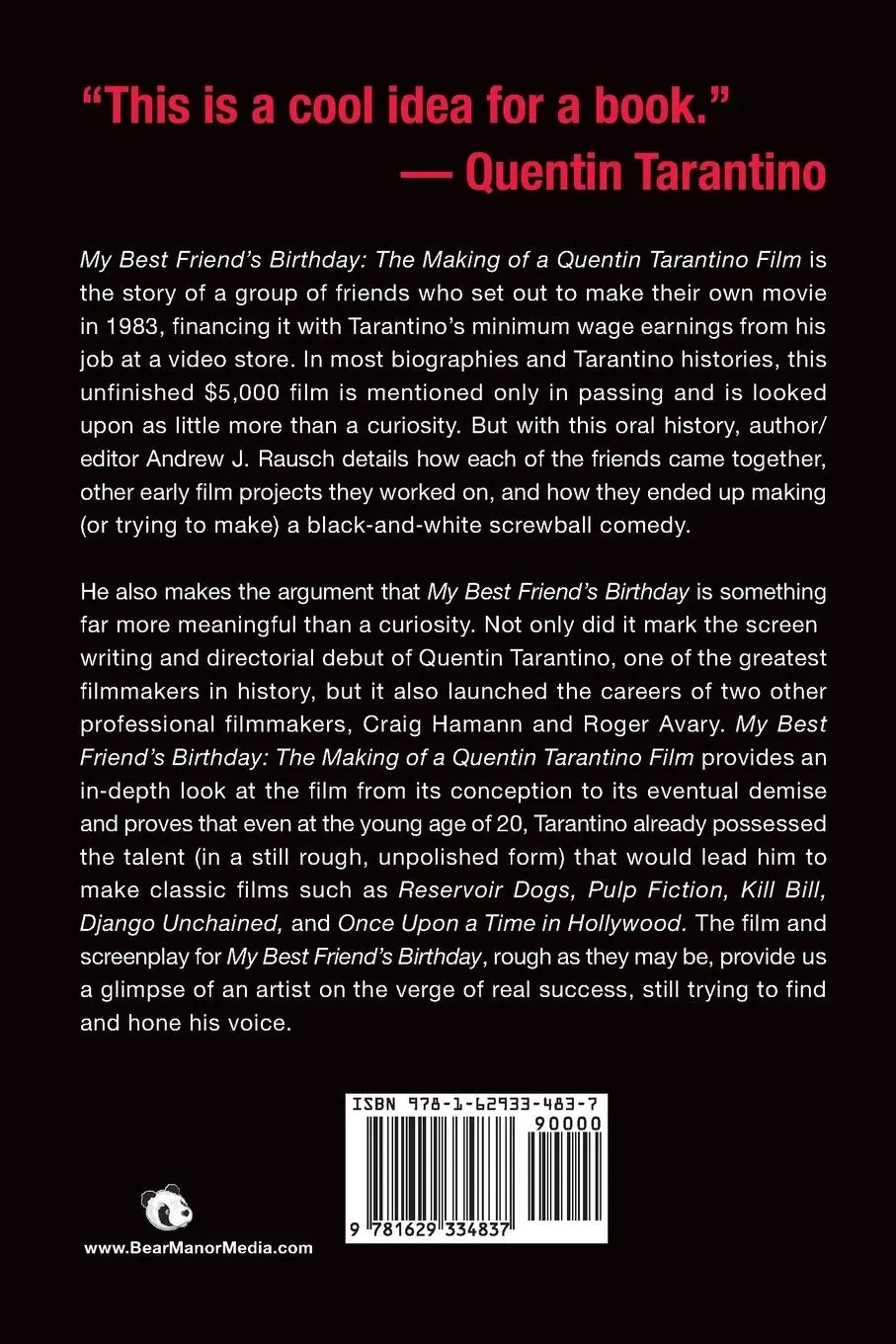 Rückseite: 9781629334837 | My Best Friend's Birthday | The Making of a Quentin Tarantino Film