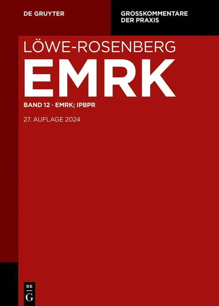Cover: 9783110274837 | EMRK; IPBPR | Robert Esser | Buch | LXXIX | Deutsch | 2023