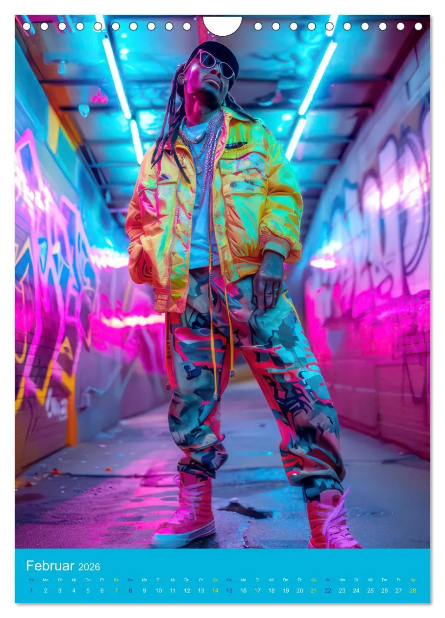 Bild: 9783516274837 | Hip-hop Begeisterung (Wandkalender 2026 DIN A4 hoch), CALVENDO...
