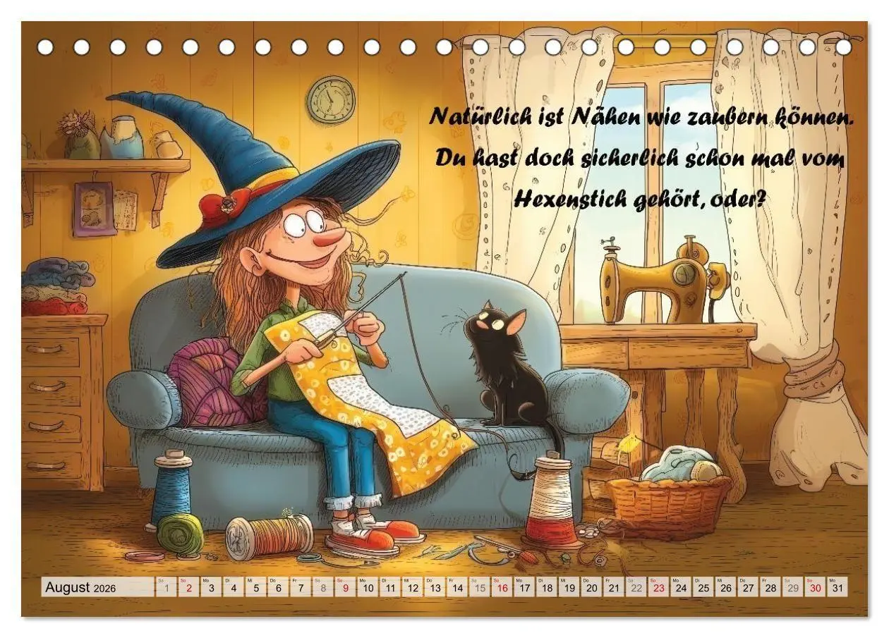 Bild: 9783516654837 | Fröhlich eingefädelt (Tischkalender 2026 DIN A5 quer), CALVENDO...