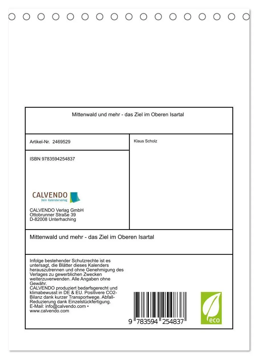 Bild: 9783594254837 | Mittenwald und mehr - das Ziel im Oberen Isartal (Tischkalender...