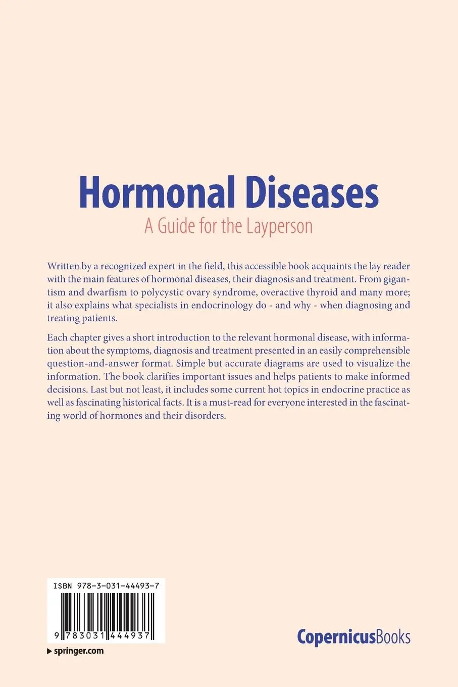 Rückseite: 9783031444937 | Hormonal Diseases | A Guide for the Layperson | Peter Igaz | Buch