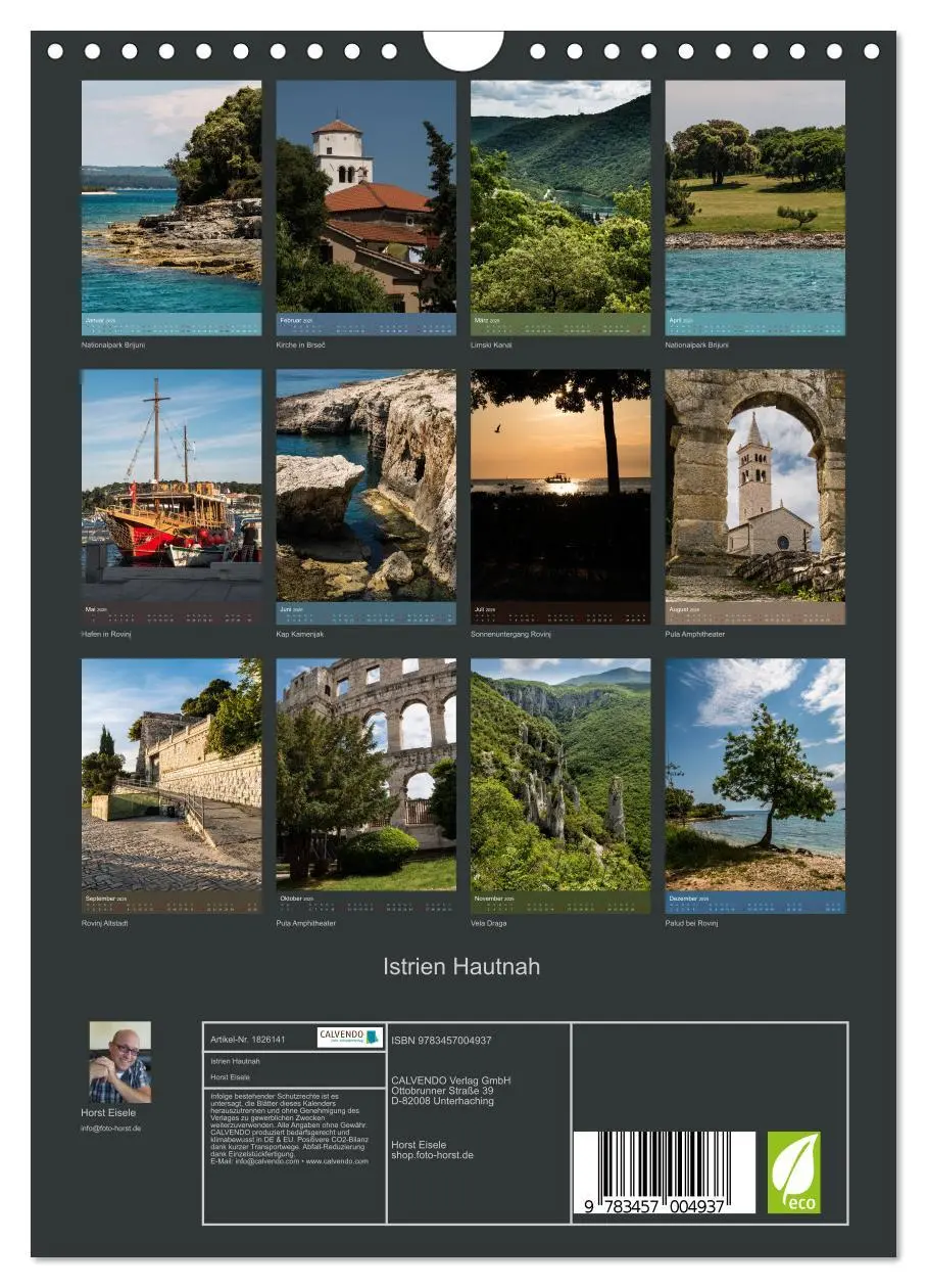 Bild: 9783457004937 | Istrien Hautnah (Wandkalender 2025 DIN A4 hoch), CALVENDO...