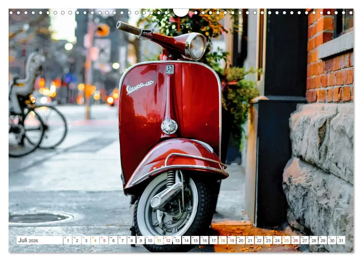 Bild: 9783457554937 | Kult Roller - Vesparade (Wandkalender 2026 DIN A3 quer), CALVENDO...