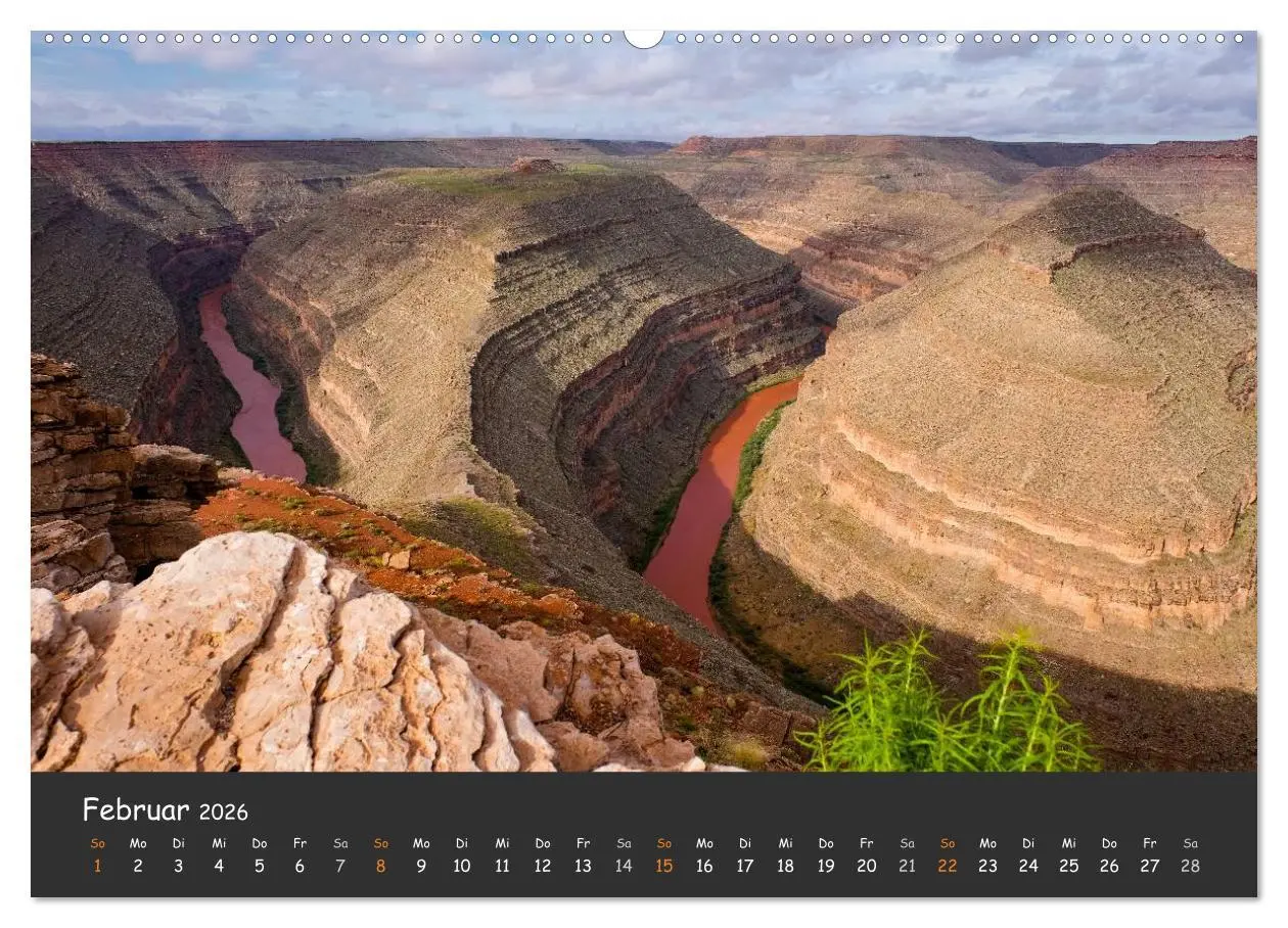 Bild: 9783516024937 | Die Canyons der USA (hochwertiger Premium Wandkalender 2026 DIN A2...