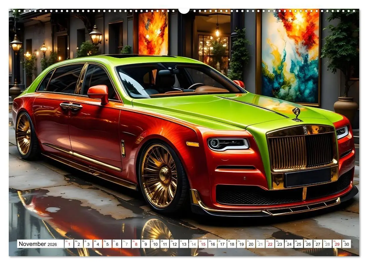 Bild: 9783516714937 | Farbenfrohe Lackvisionen (hochwertiger Premium Wandkalender 2026...