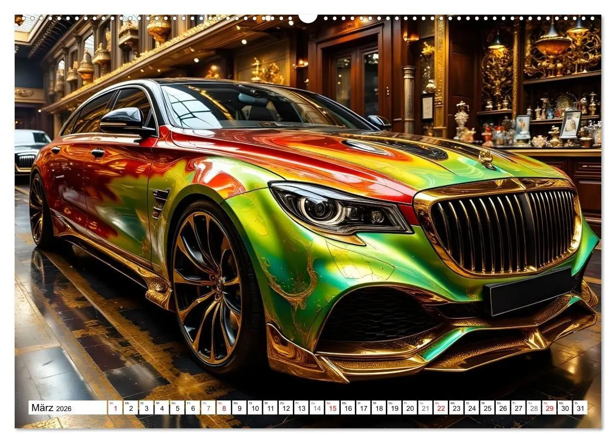 Bild: 9783516714937 | Farbenfrohe Lackvisionen (hochwertiger Premium Wandkalender 2026...
