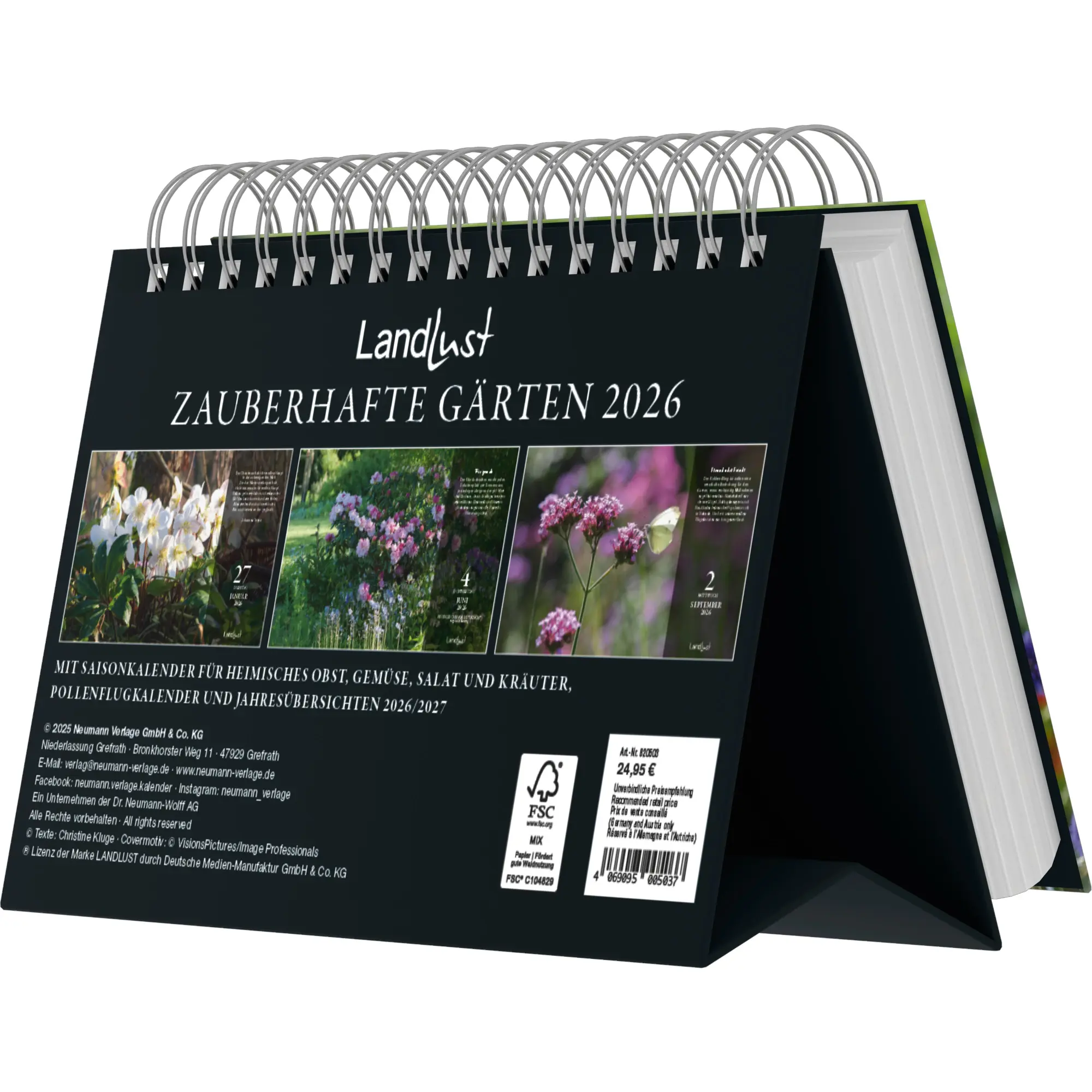 Bild: 4069095005037 | Zauberhafte Gärten | Kalender | 217 S. | Deutsch | EAN 4069095005037