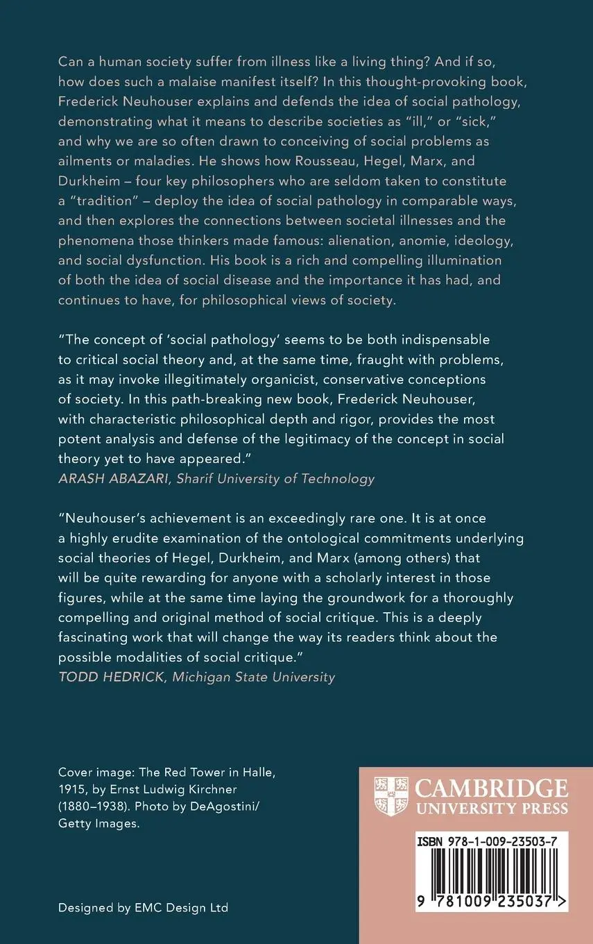 Rückseite: 9781009235037 | Diagnosing Social Pathology | Frederick Neuhouser | Buch | Gebunden
