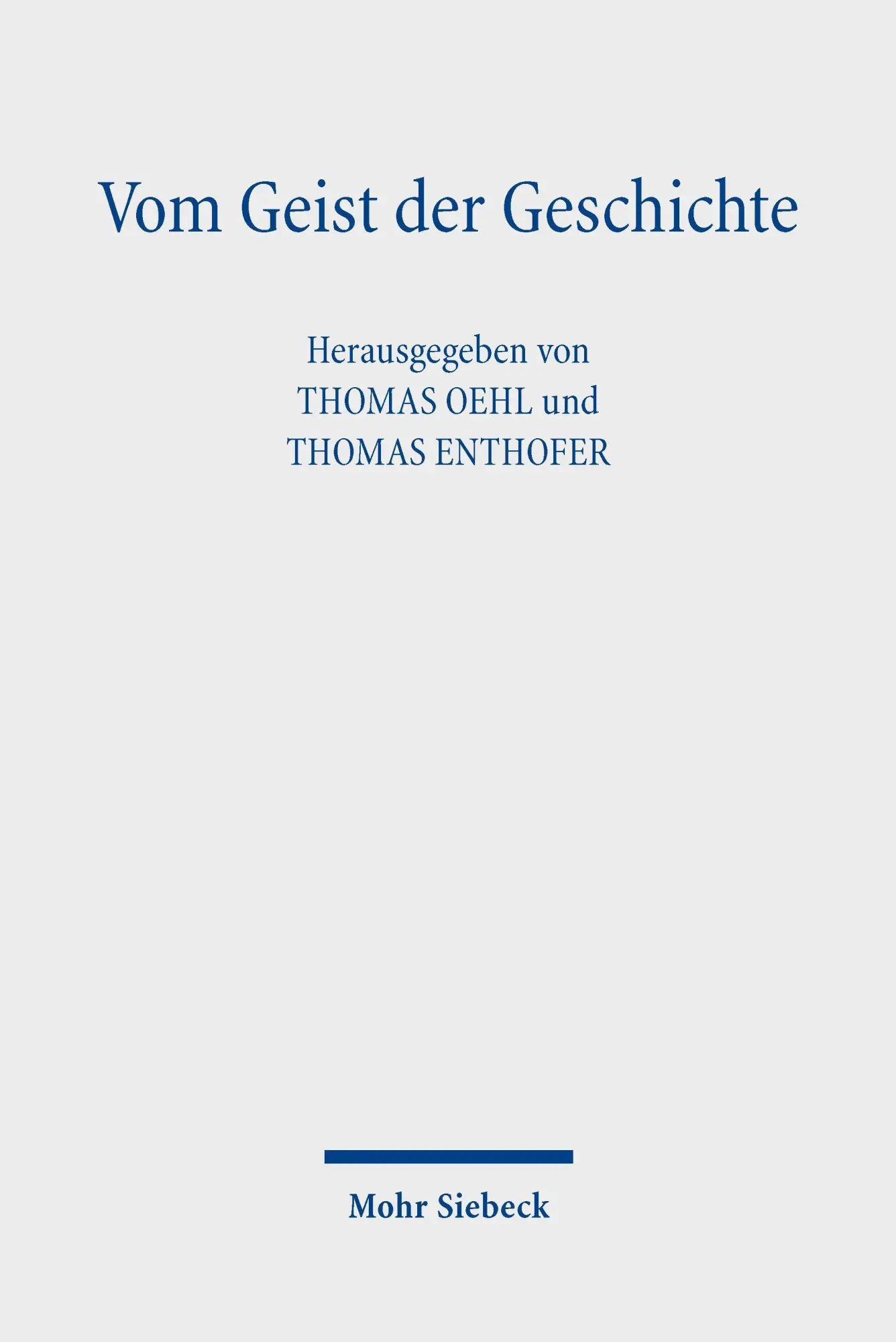 Vom Geist der Geschichte