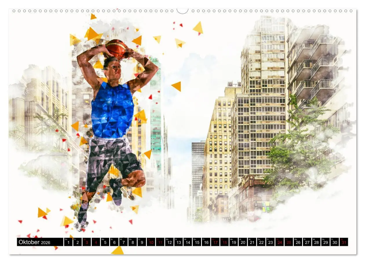 Bild: 9783457755037 | Basketball Art (hochwertiger Premium Wandkalender 2026 DIN A2...