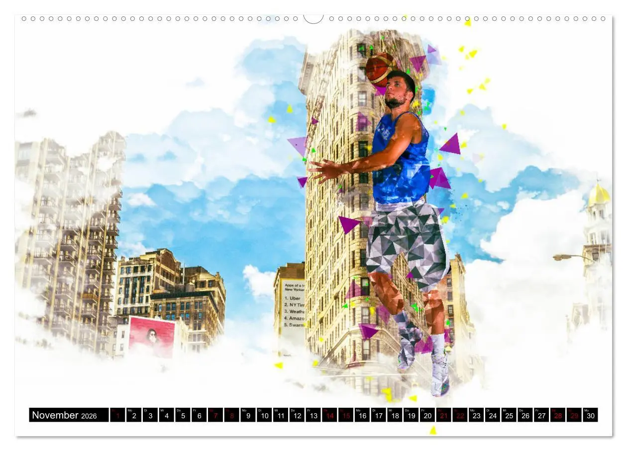 Bild: 9783457755037 | Basketball Art (hochwertiger Premium Wandkalender 2026 DIN A2...