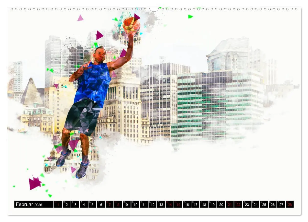 Bild: 9783457755037 | Basketball Art (hochwertiger Premium Wandkalender 2026 DIN A2...