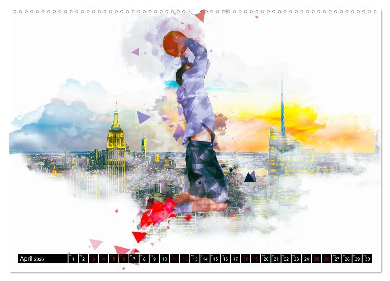 Bild: 9783457755037 | Basketball Art (hochwertiger Premium Wandkalender 2026 DIN A2...