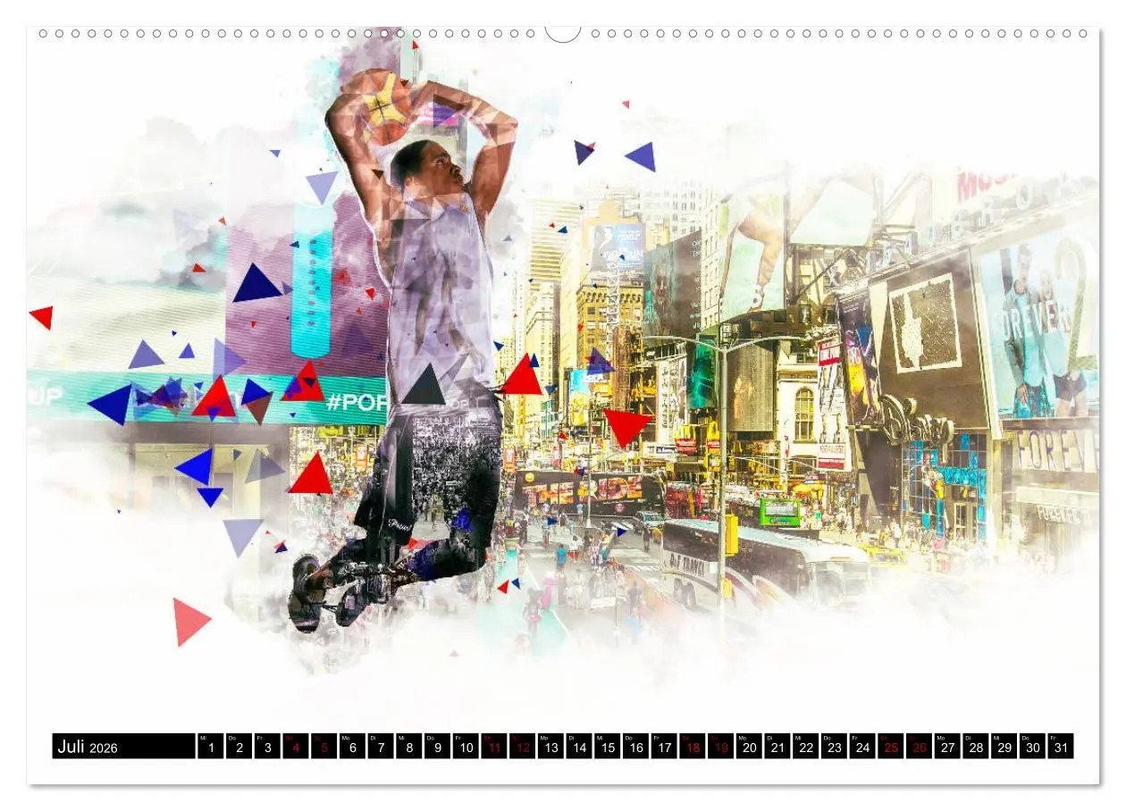 Bild: 9783457755037 | Basketball Art (hochwertiger Premium Wandkalender 2026 DIN A2...