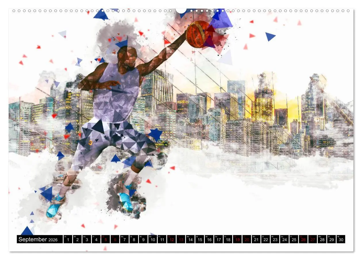 Bild: 9783457755037 | Basketball Art (hochwertiger Premium Wandkalender 2026 DIN A2...