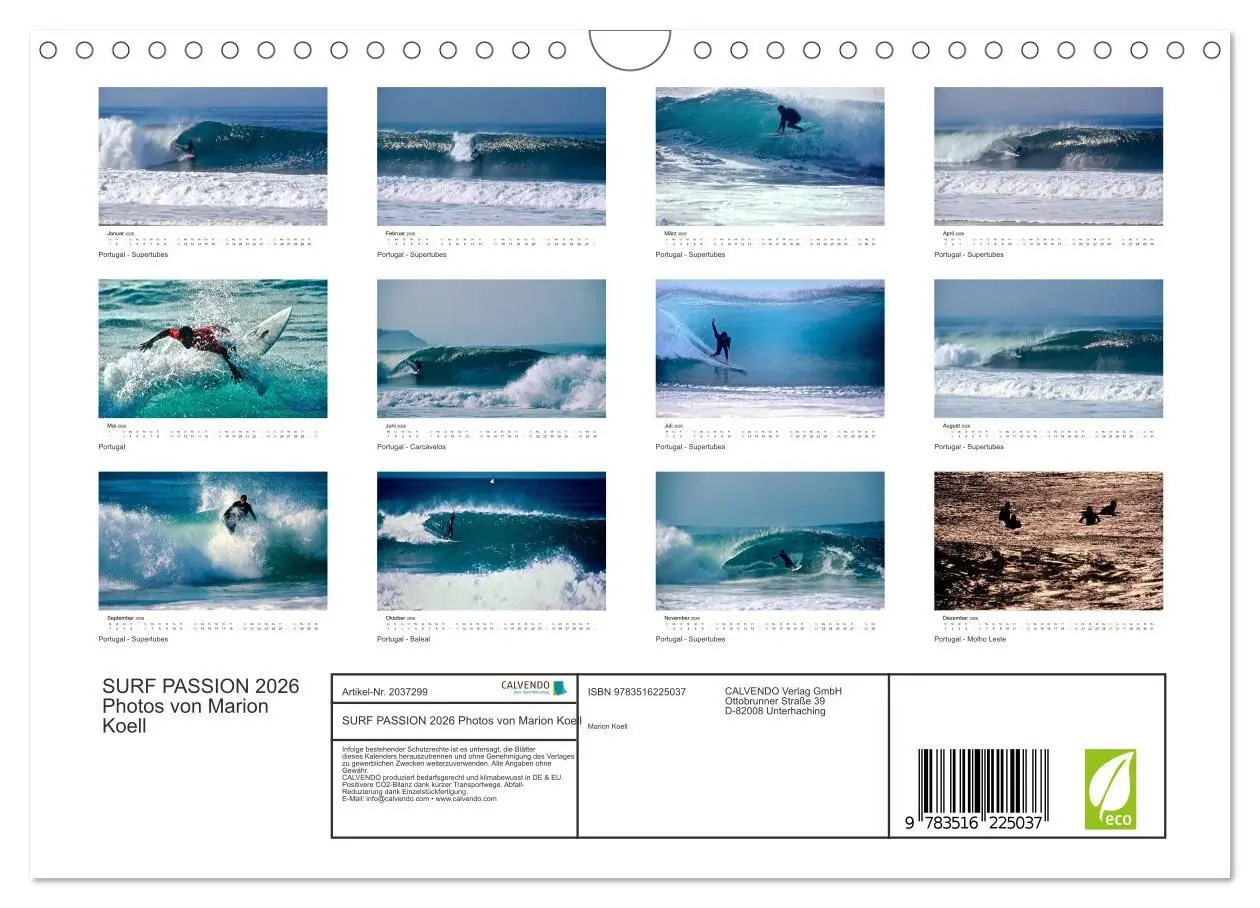 Bild: 9783516225037 | SURF PASSION 2026 Photos von Marion Koell (Wandkalender 2026 DIN A4...