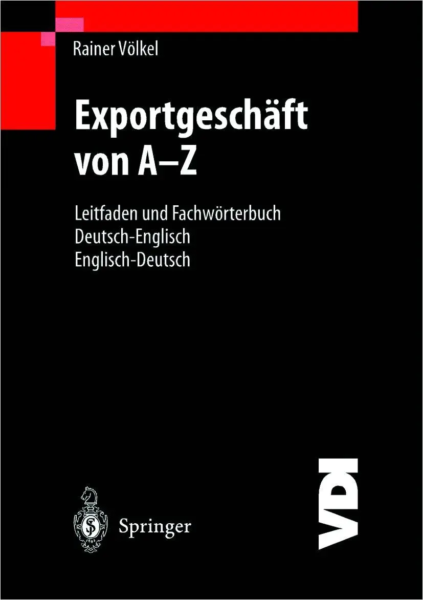 Cover: 9783540675037 | Exportgeschäft von A-Z | Rainer Völkel | Taschenbuch | vi | Deutsch