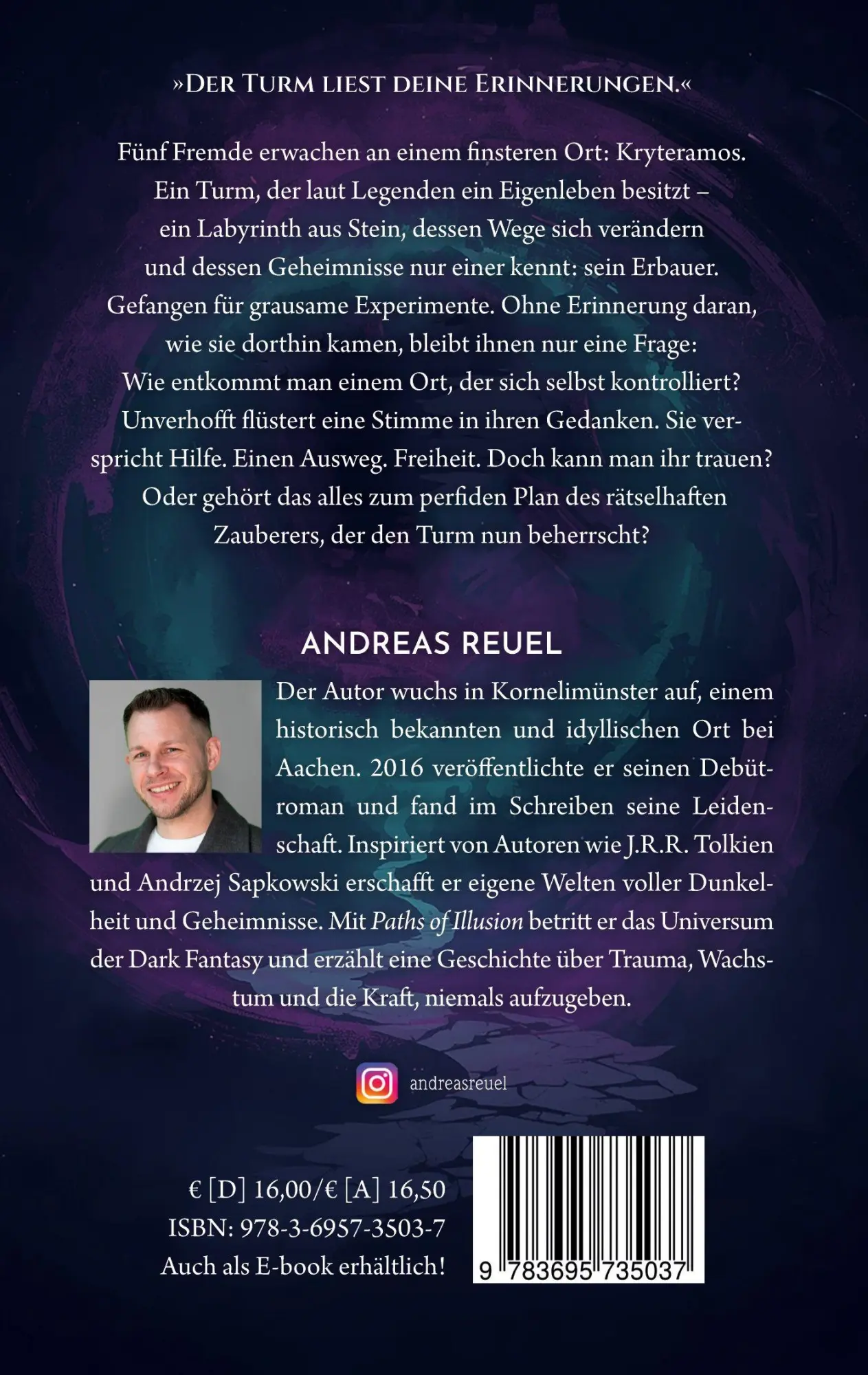 Rückseite: 9783695735037 | Paths of Illusion | Erwachen im Turm | Andreas Reuel | Taschenbuch